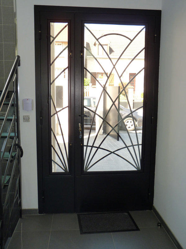 Porte en fer forgé