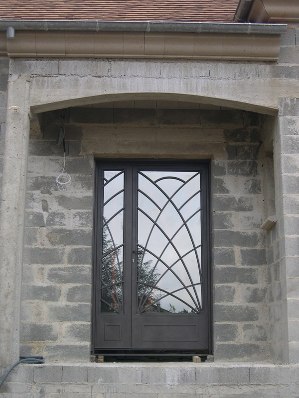 Porte en fer forgé