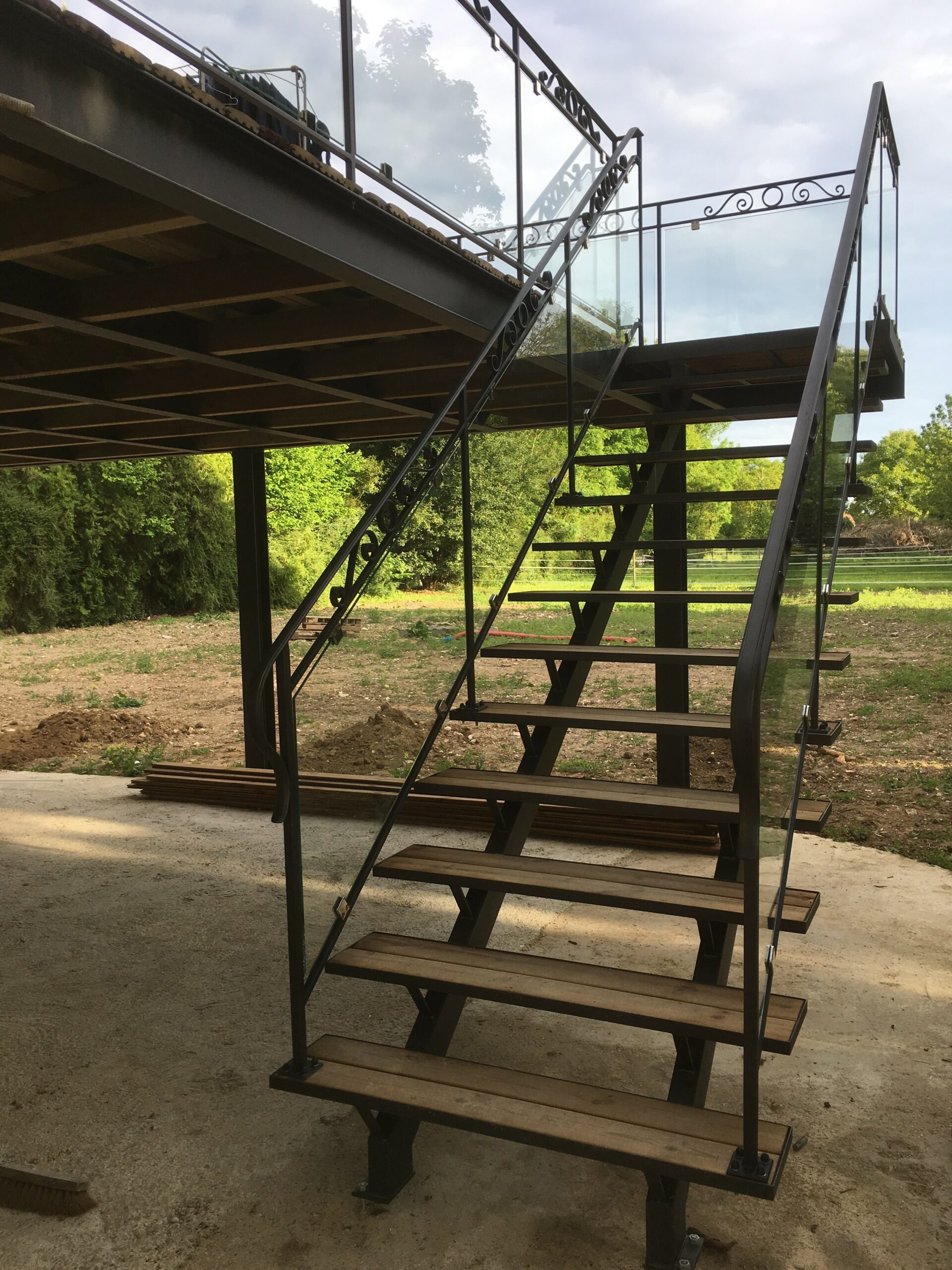 Escalier métalique