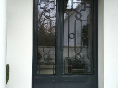 Porte en fer forgé