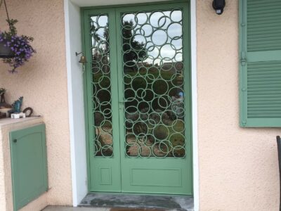 Porte en fer forgé