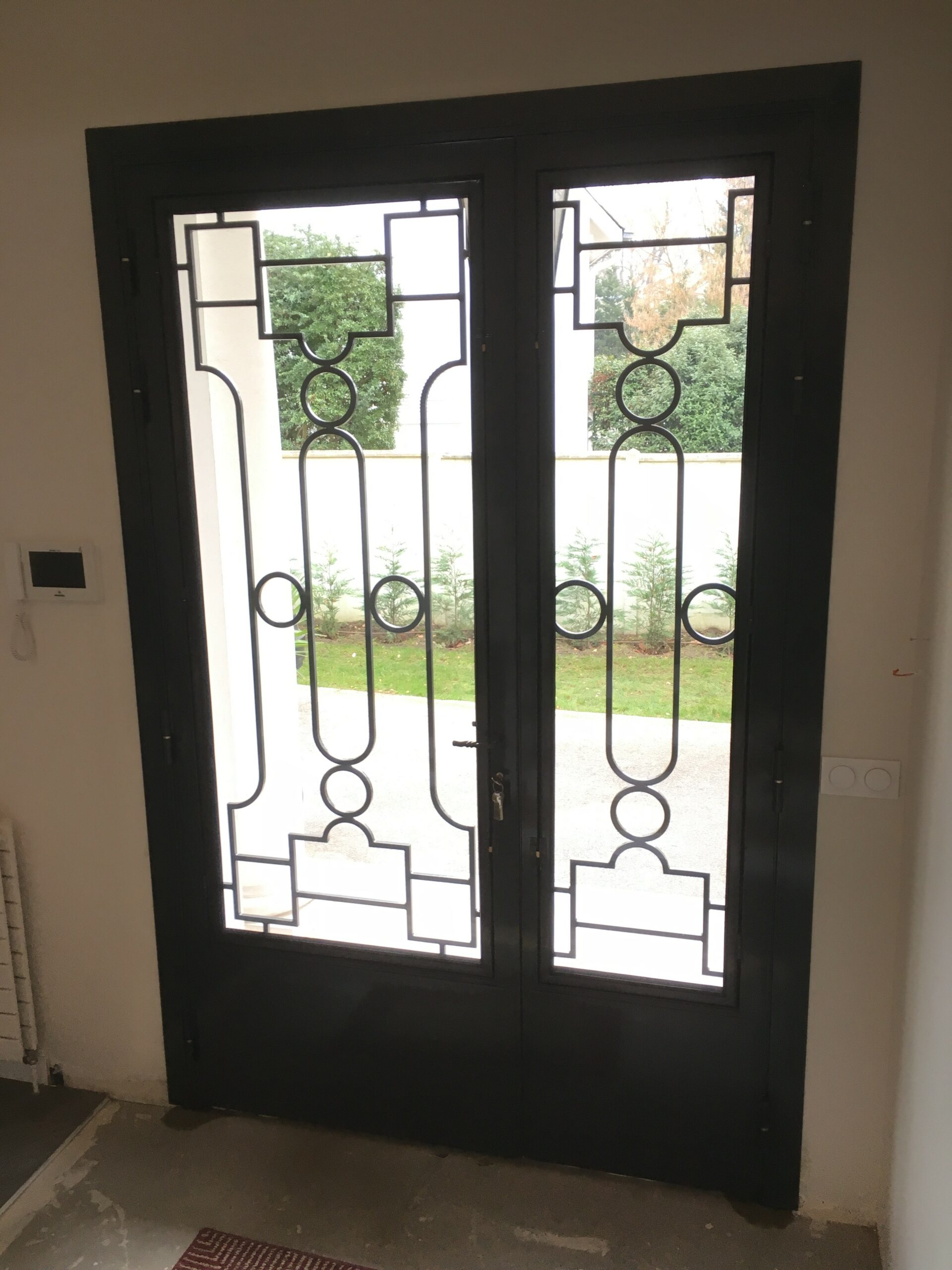 Porte en fer forgé