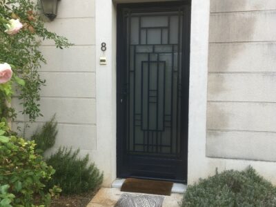 Porte en fer forgé