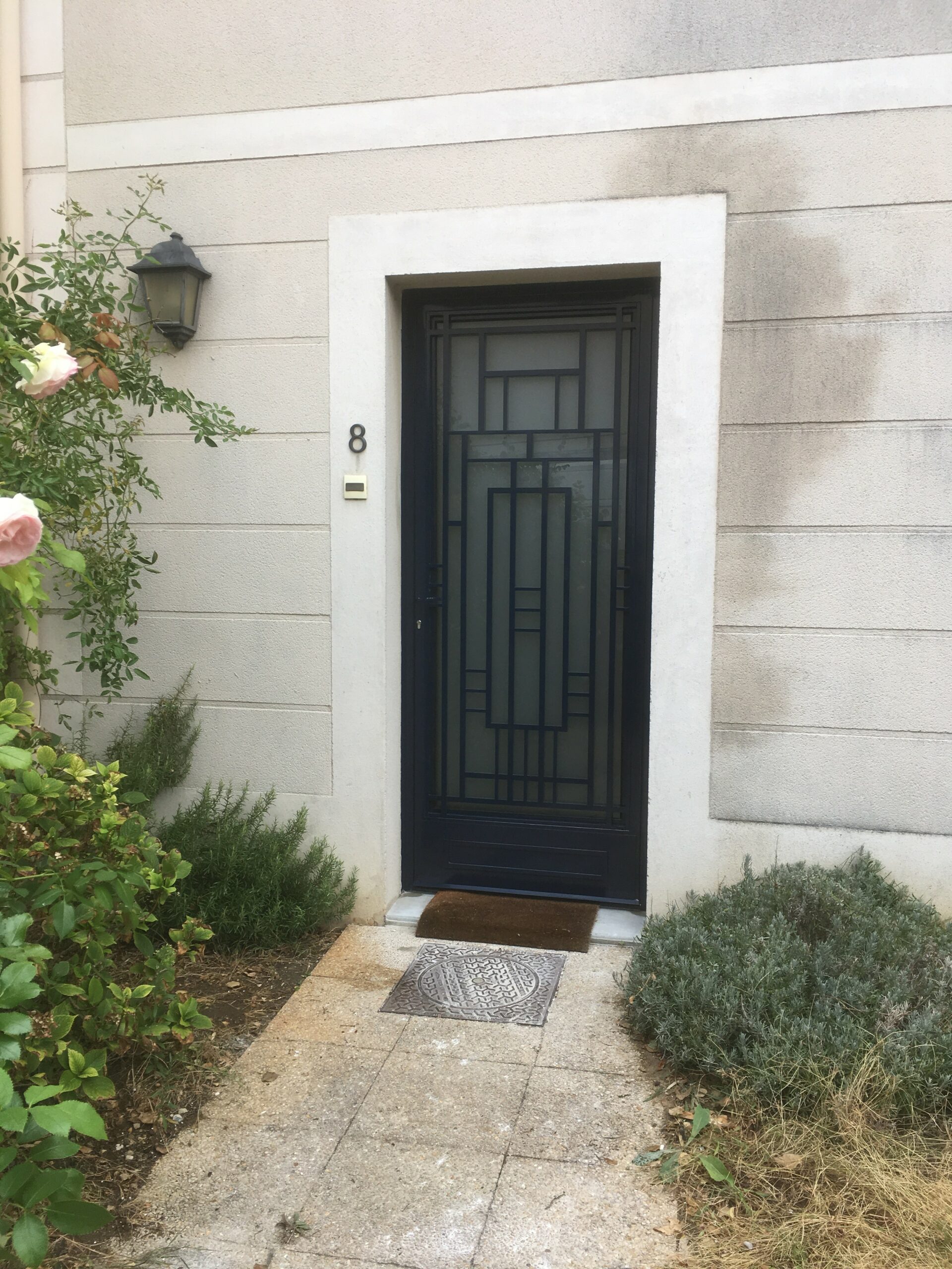 Porte en fer forgé