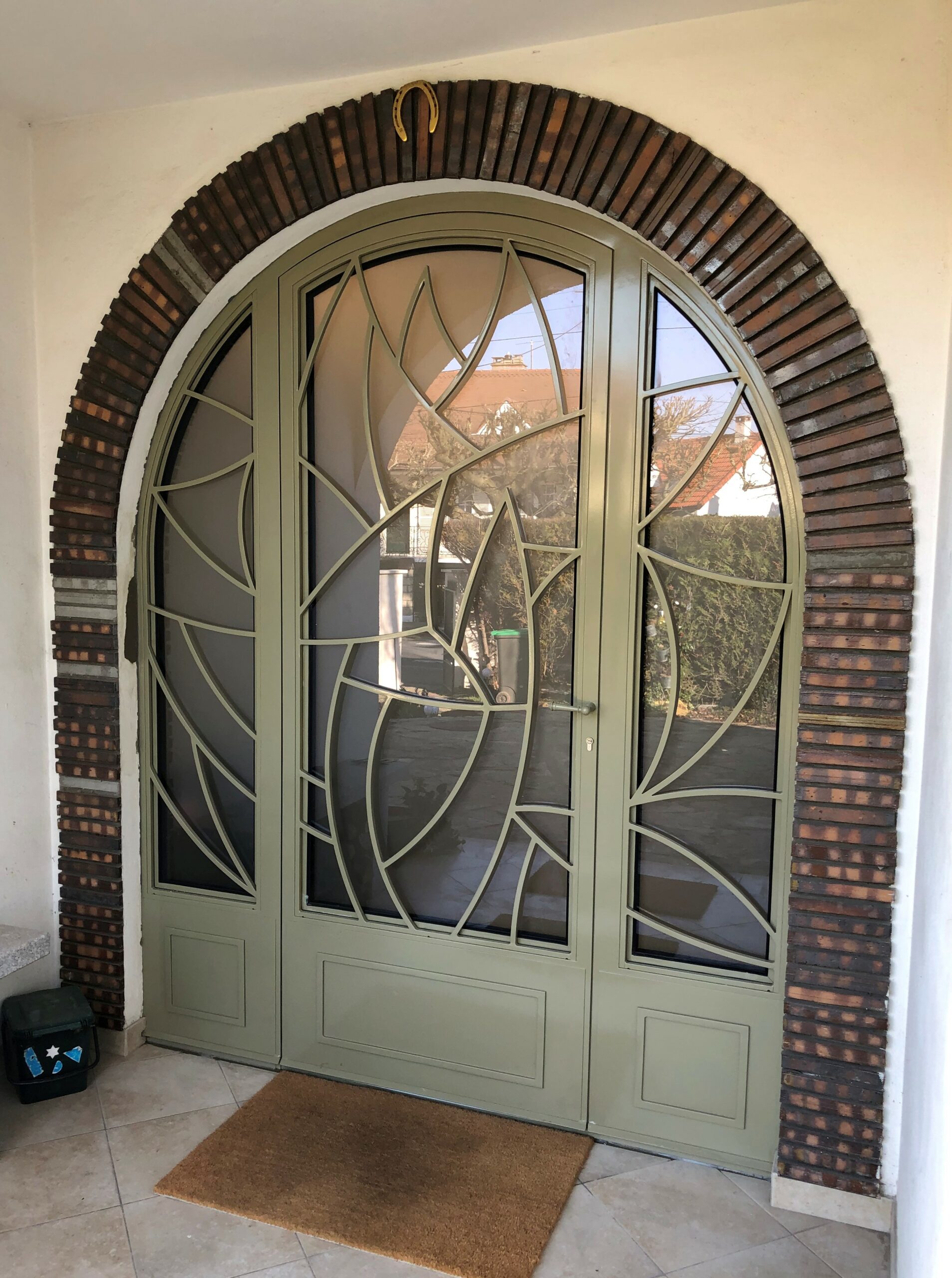 Porte en fer forgé