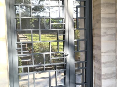 Porte en fer forgé