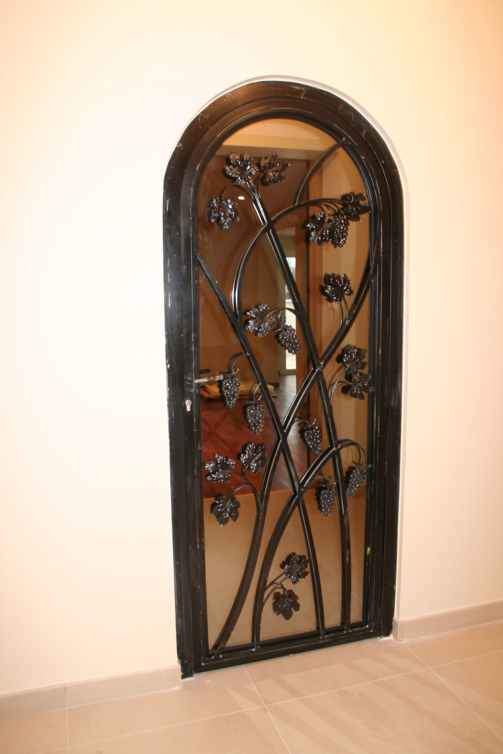 Porte en fer forgé